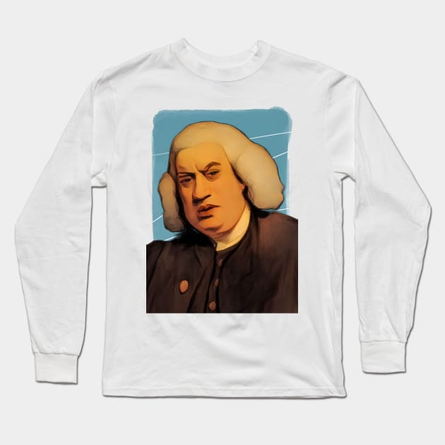 English writer Samuel Johnson illustration Long Sleeve T-Shirt by Litstoy 